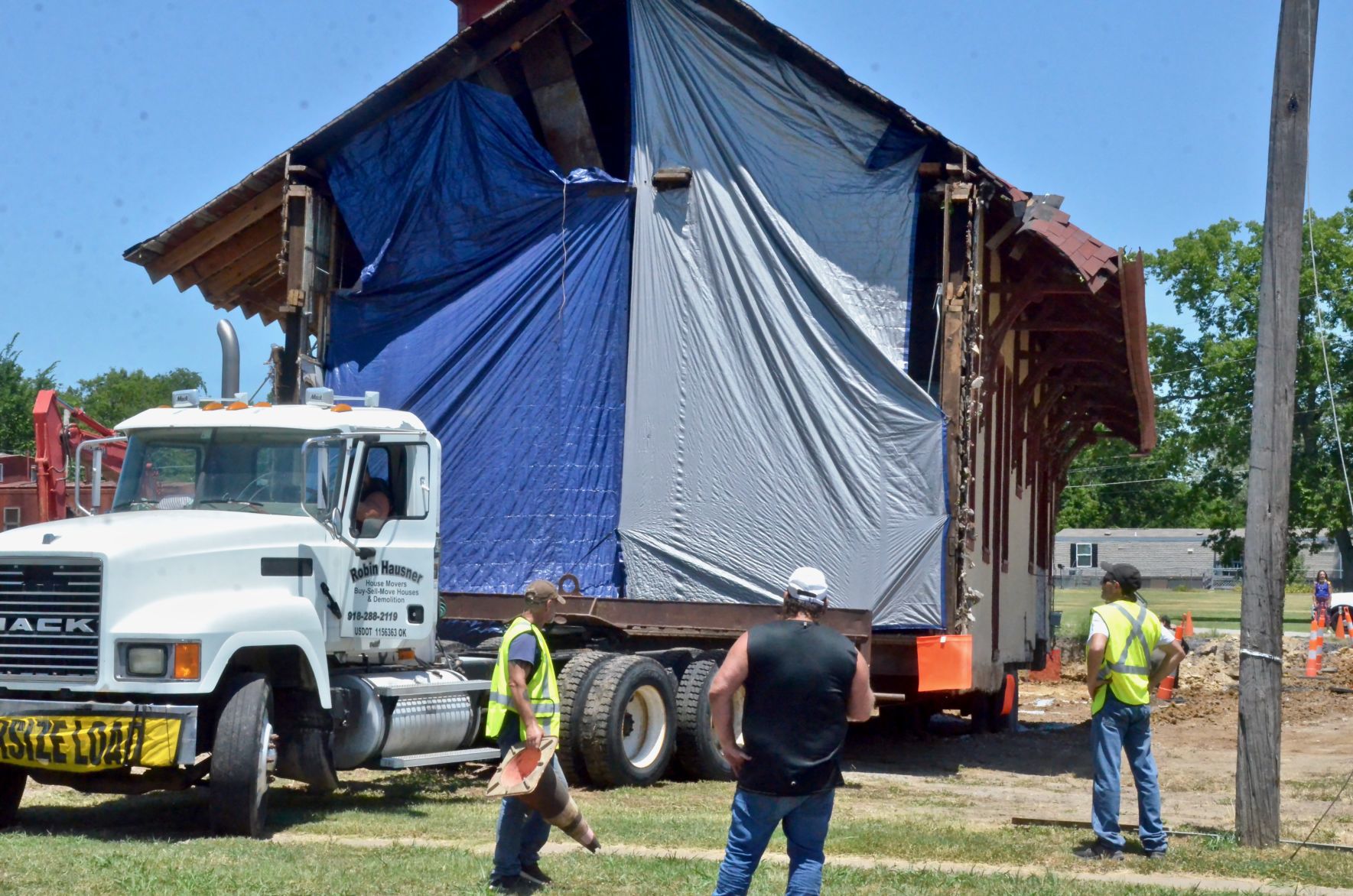 Train depot moved to new home